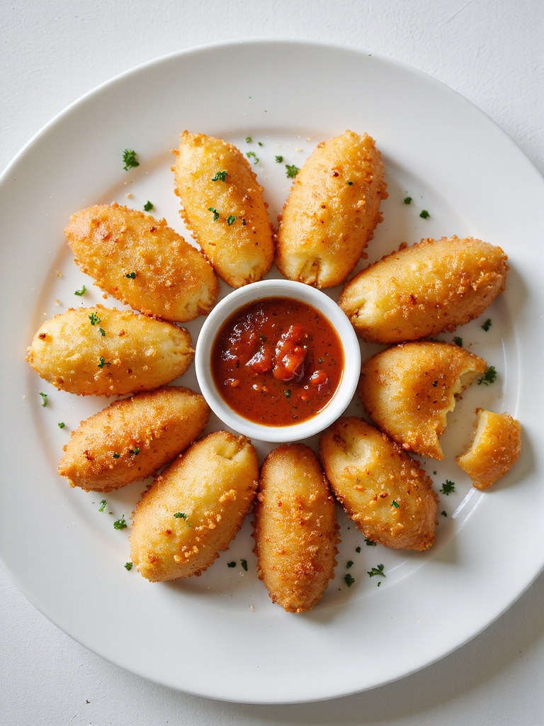 crispy air fried mozzarella sticks