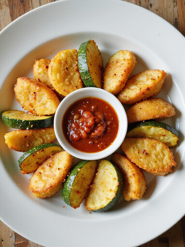 crispy air fried zucchini fries