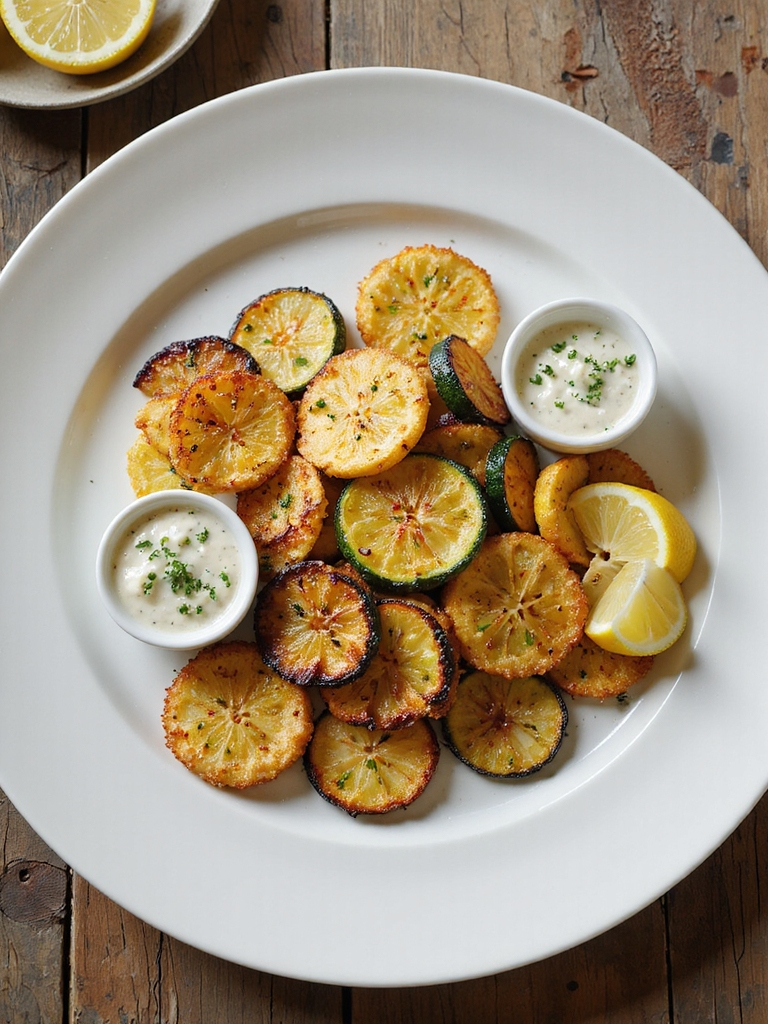crispy air fryer zucchini chips