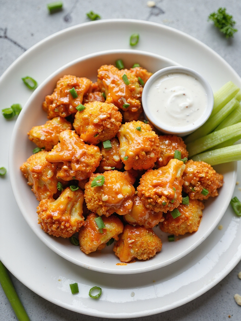 crispy buffalo ranch broccoli