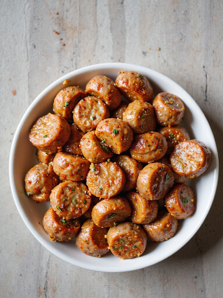 crispy cajun air fried sausage