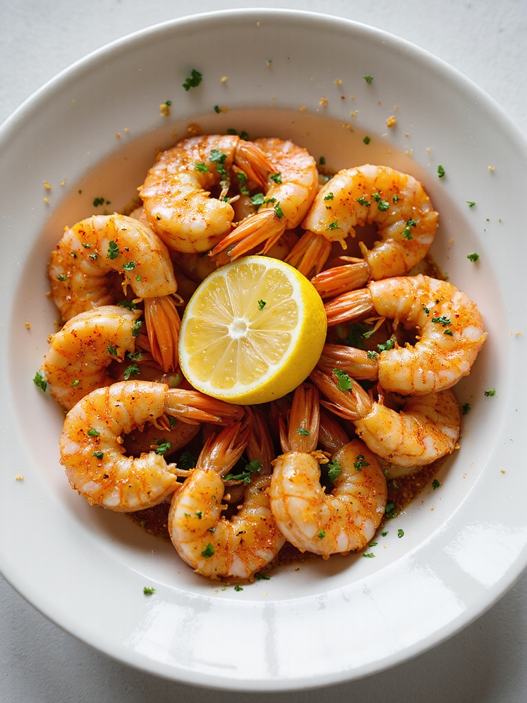 crispy cajun air fried shrimp