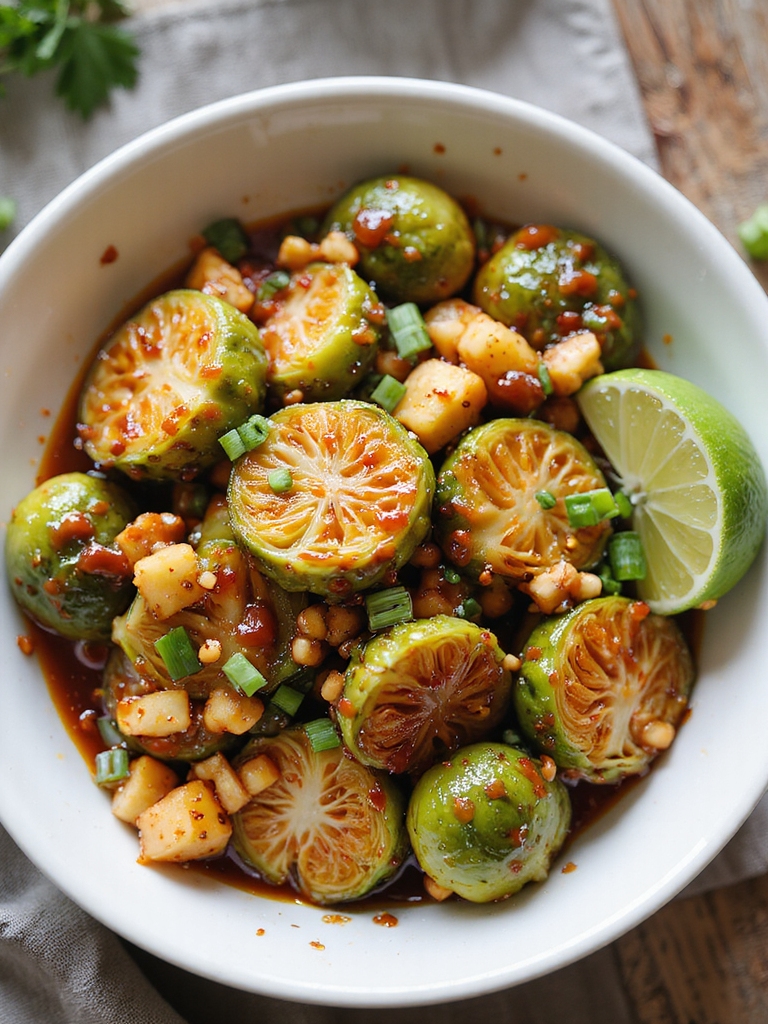 crispy caramelized brussels sprouts
