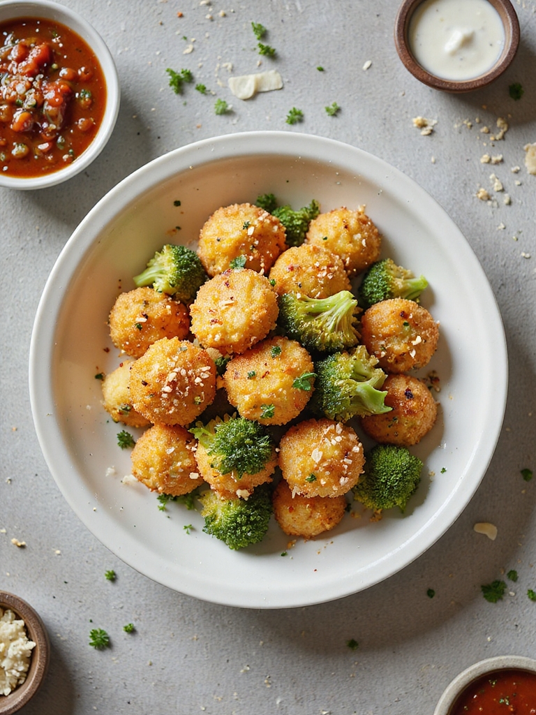 crispy cheesy breaded broccoli