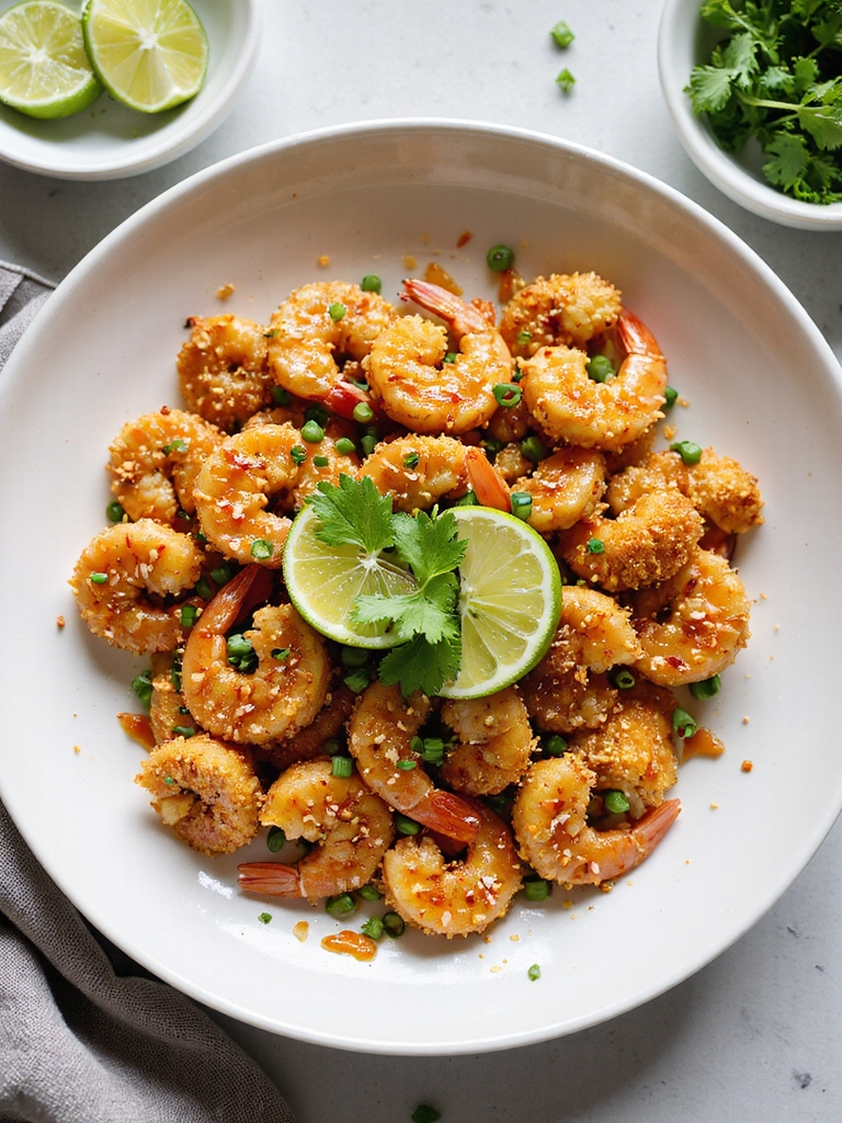 crispy coconut firecracker shrimp