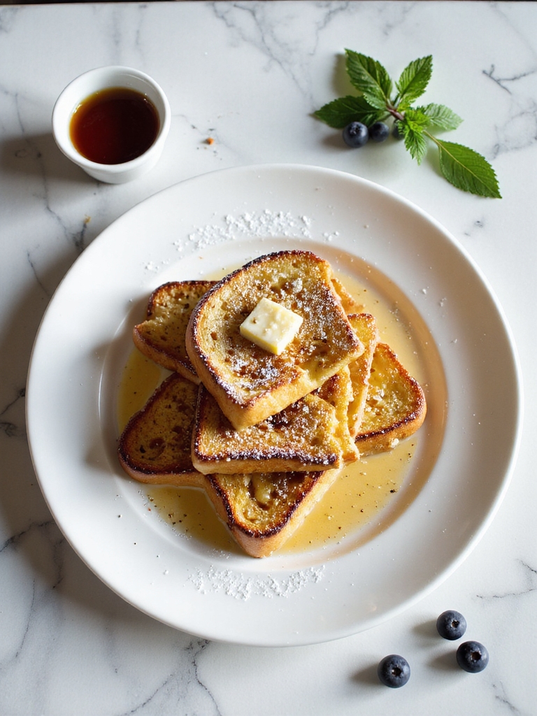 crispy custardy air fried frenchtoast