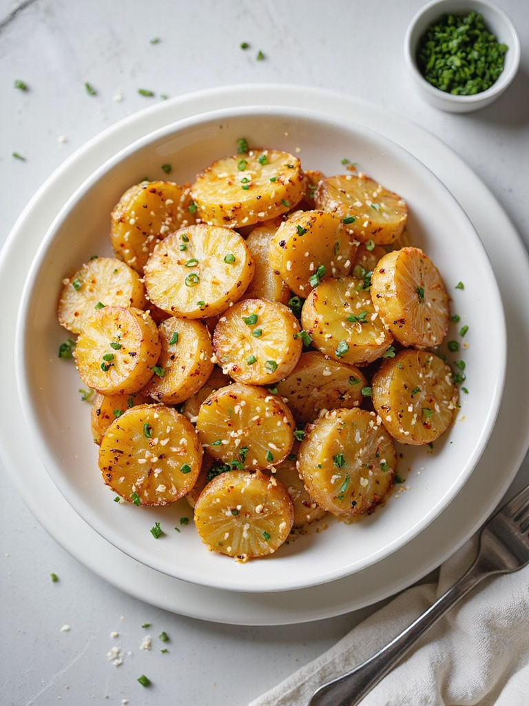 crispy golden air fried potatoes