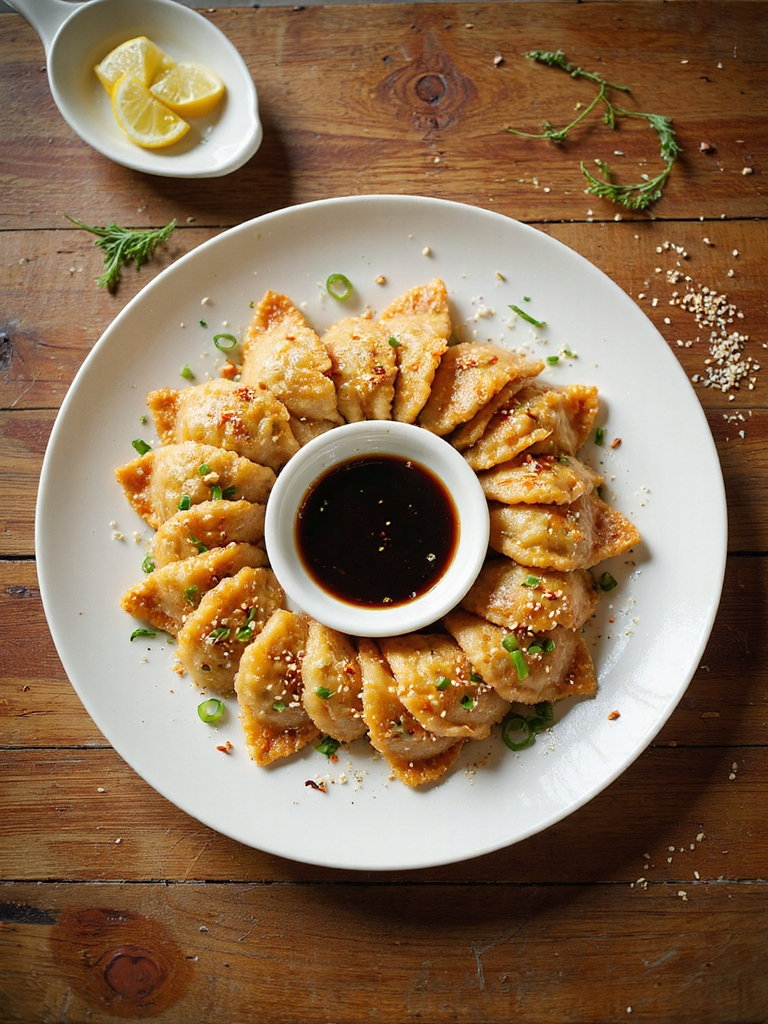 crispy golden crab wontons