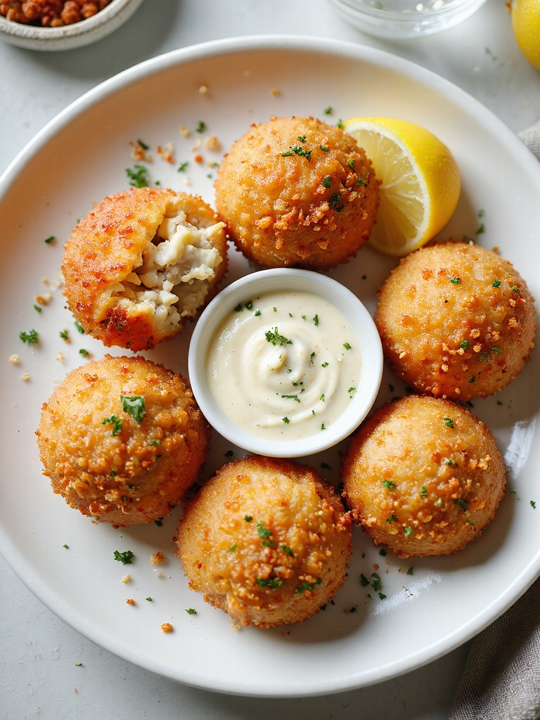 crispy golden deep fried crab