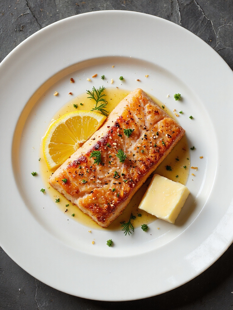 crispy golden juicy salmon