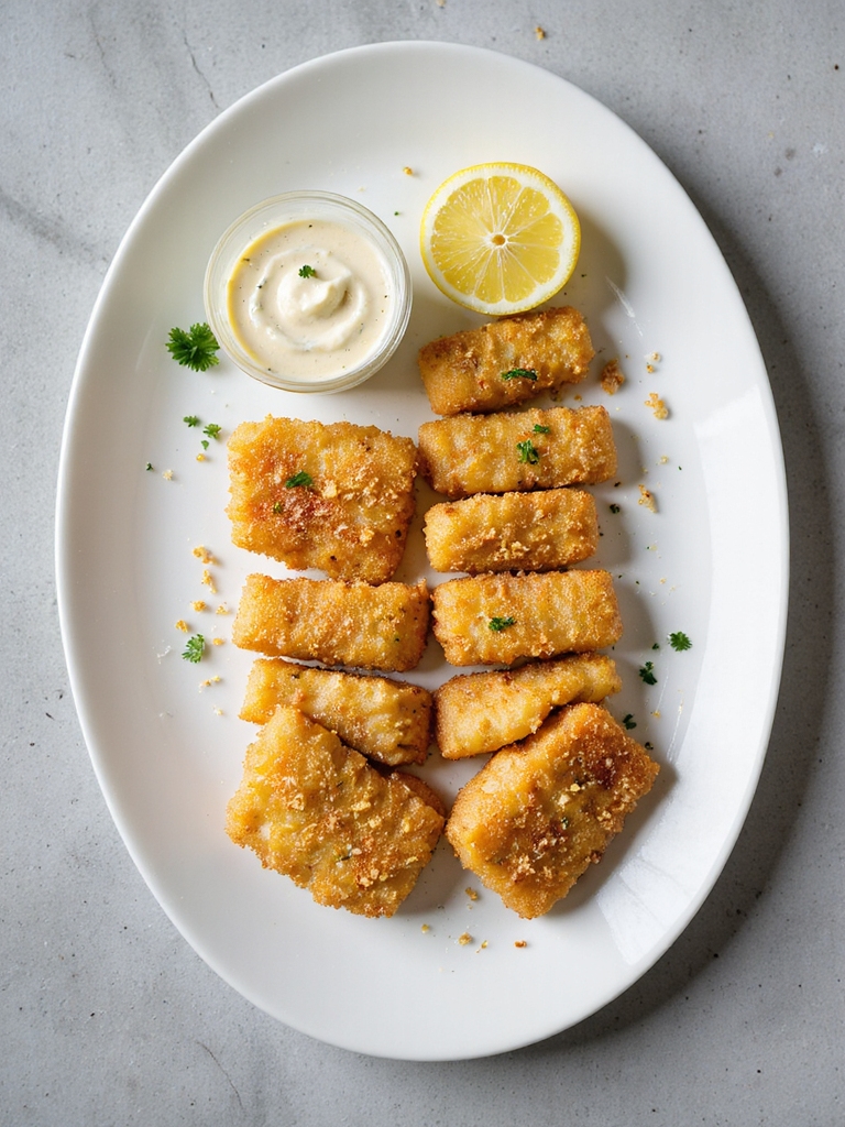 crispy golden lemon brined fish