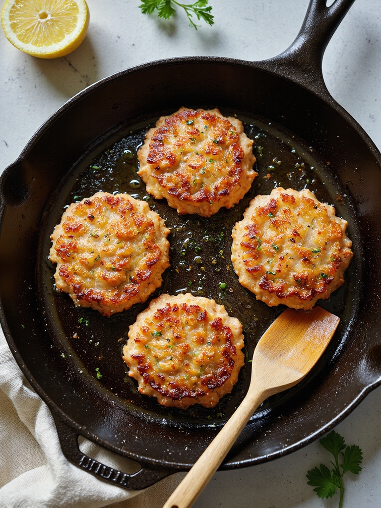 crispy golden pan fried salmon