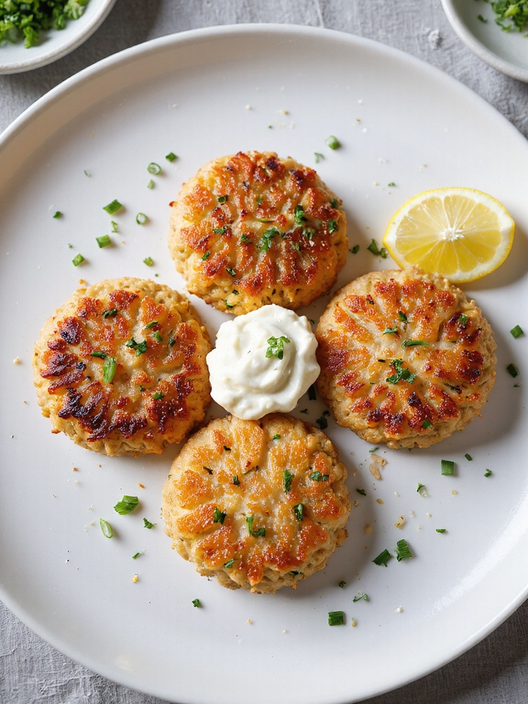 crispy herbed salmon patties