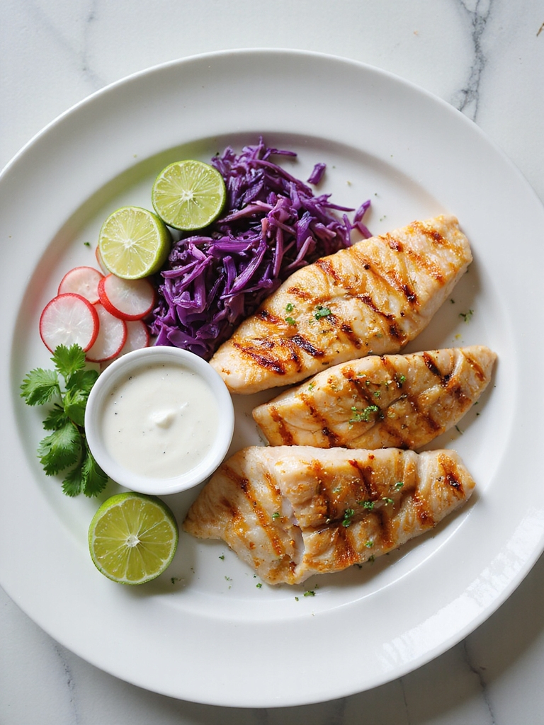 crispy high heat grilled fish