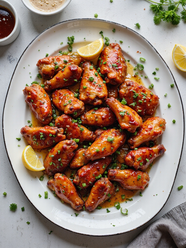 crispy honey bbq wings