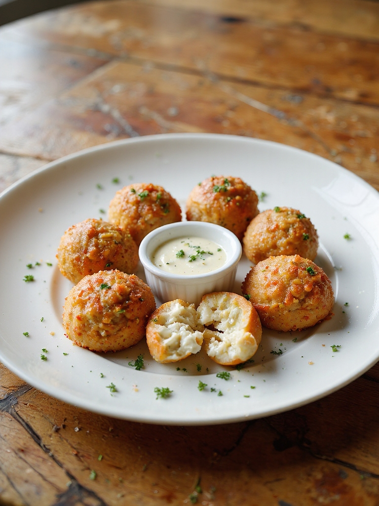 crispy juicy irresistible crabballs