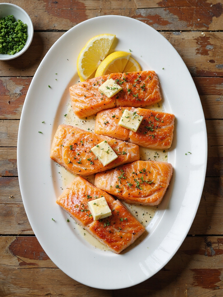 crispy lemon pepper salmon