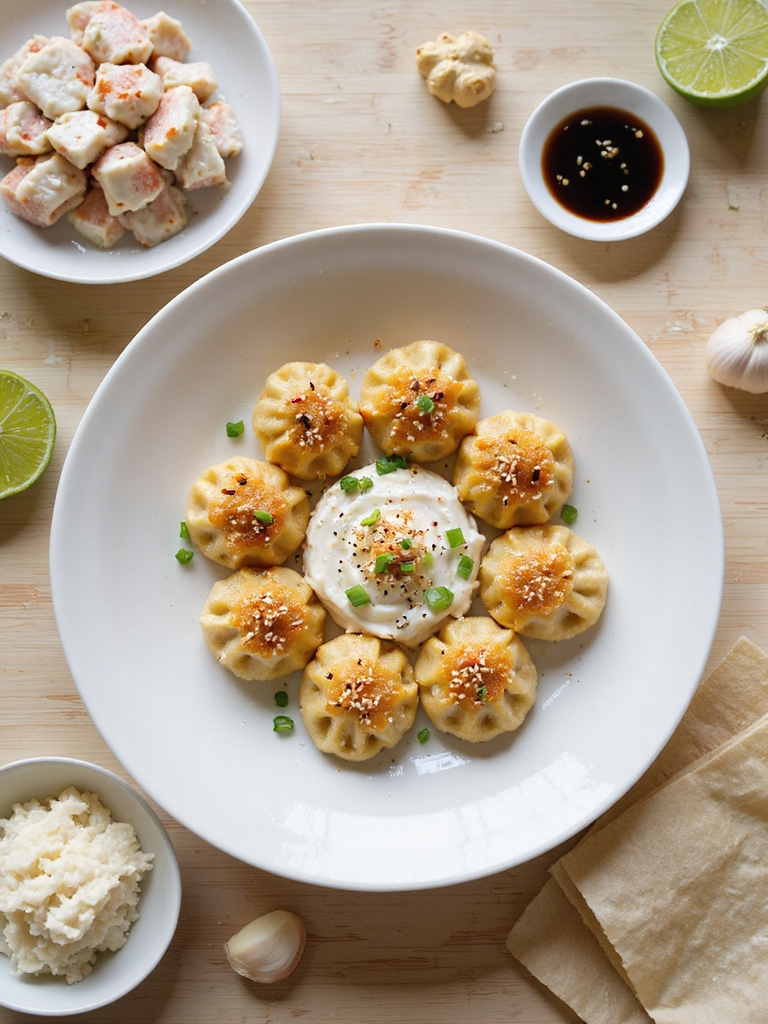 crispy lump crab wontons