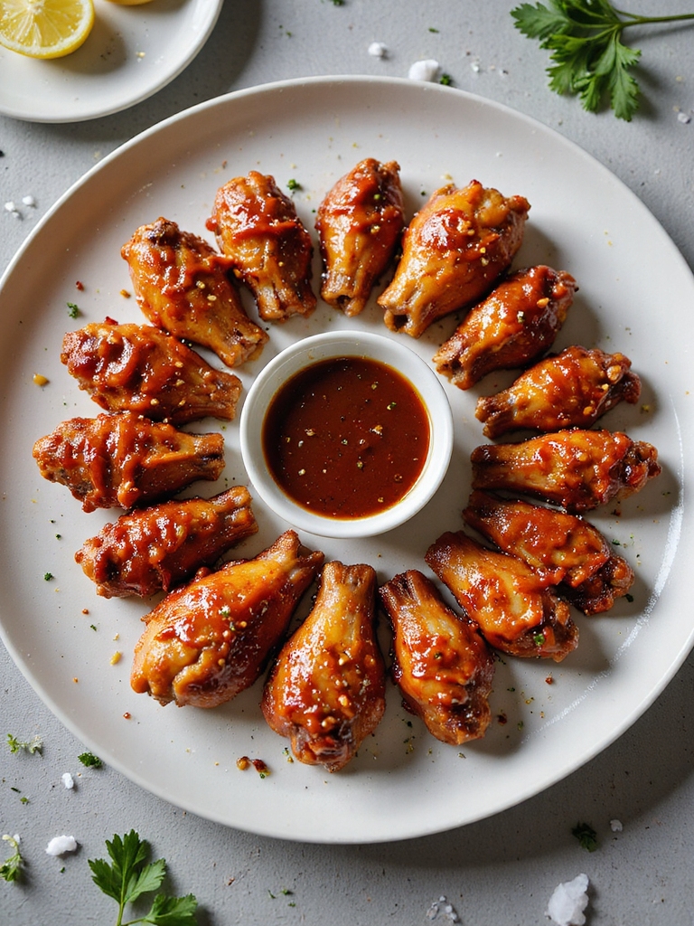 crispy oven baked bbq wings