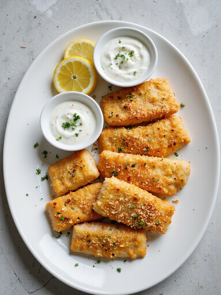 crispy oven baked lemon herbed fish