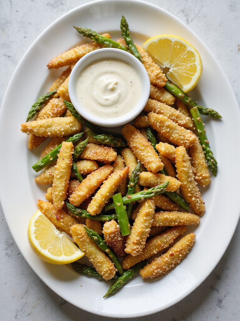 crispy panko asparagus fries
