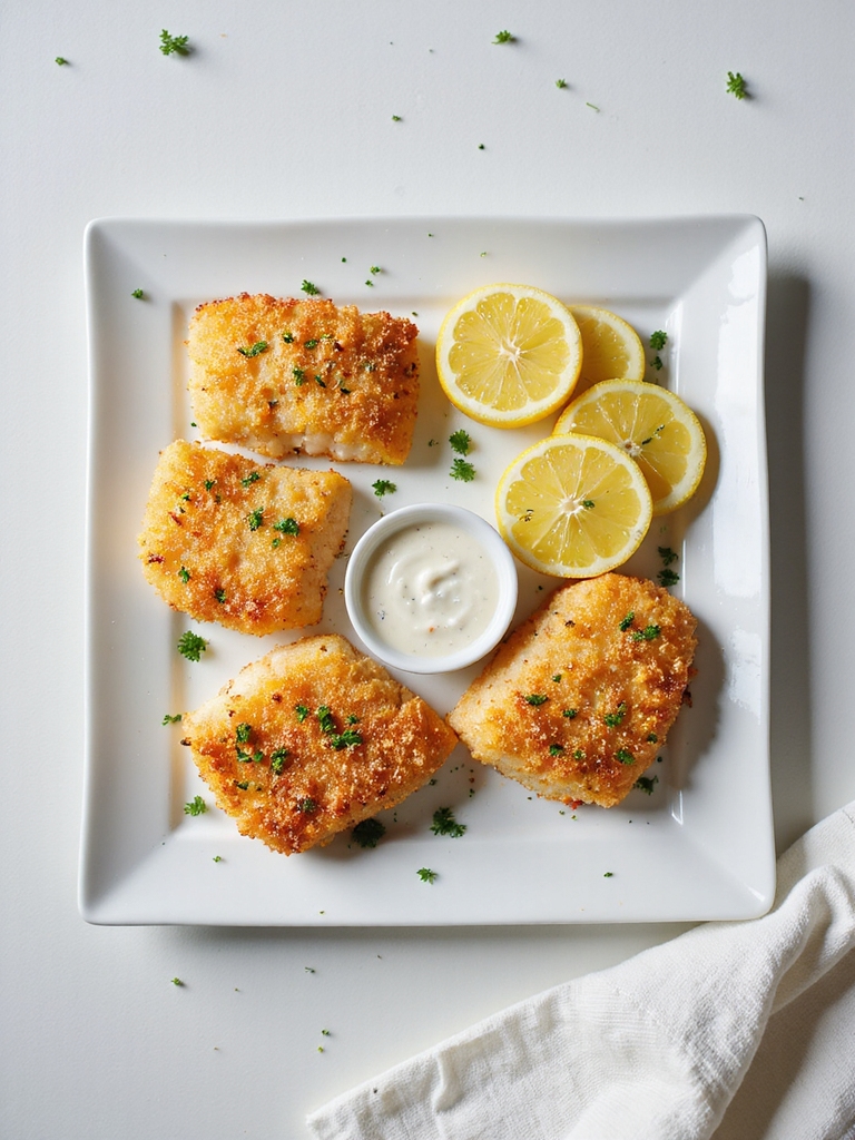 crispy panko coated air fryer cod