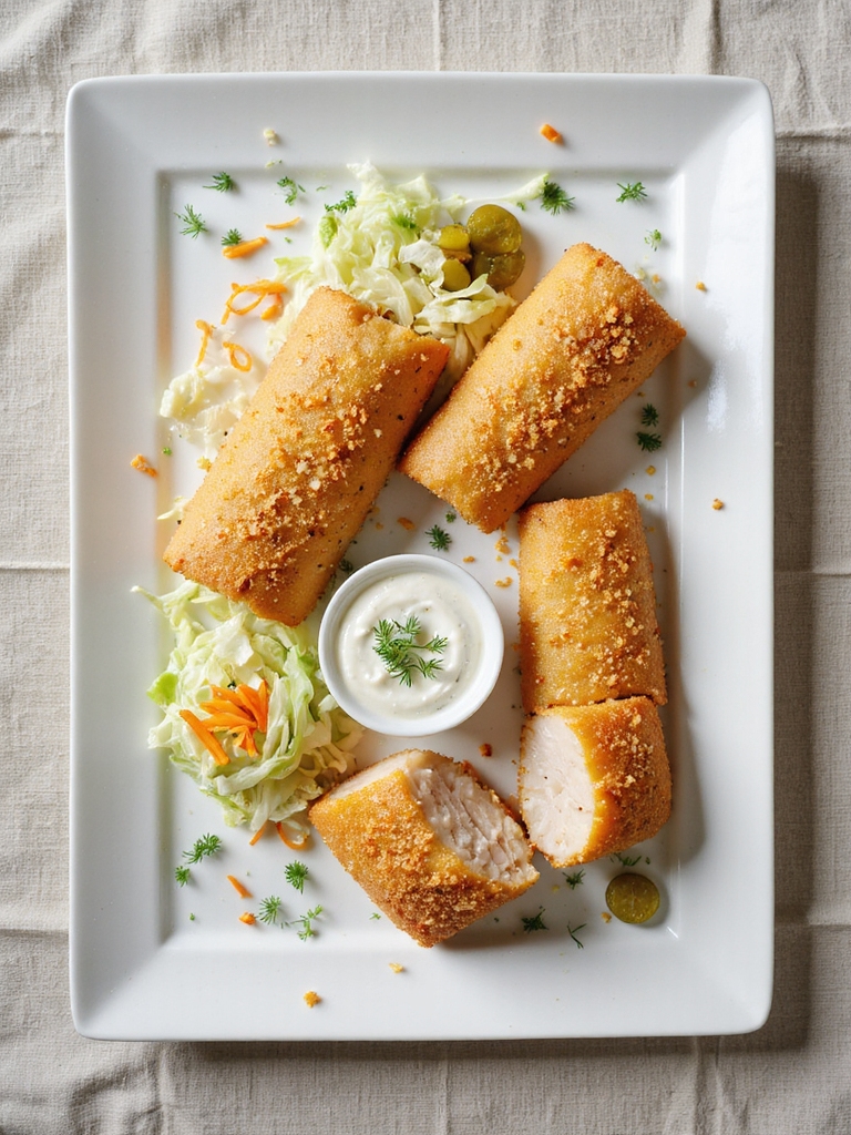 crispy panko fish rolls