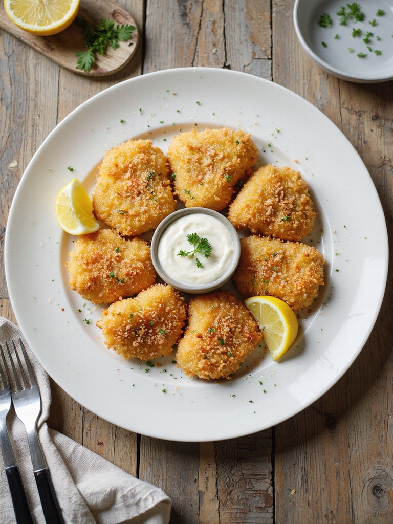 crispy panko parmesan air fried cod