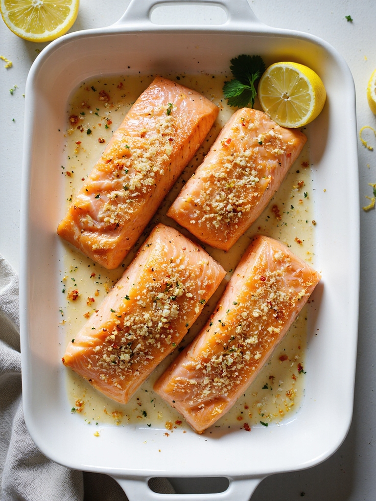 crispy parmesan broiled salmon