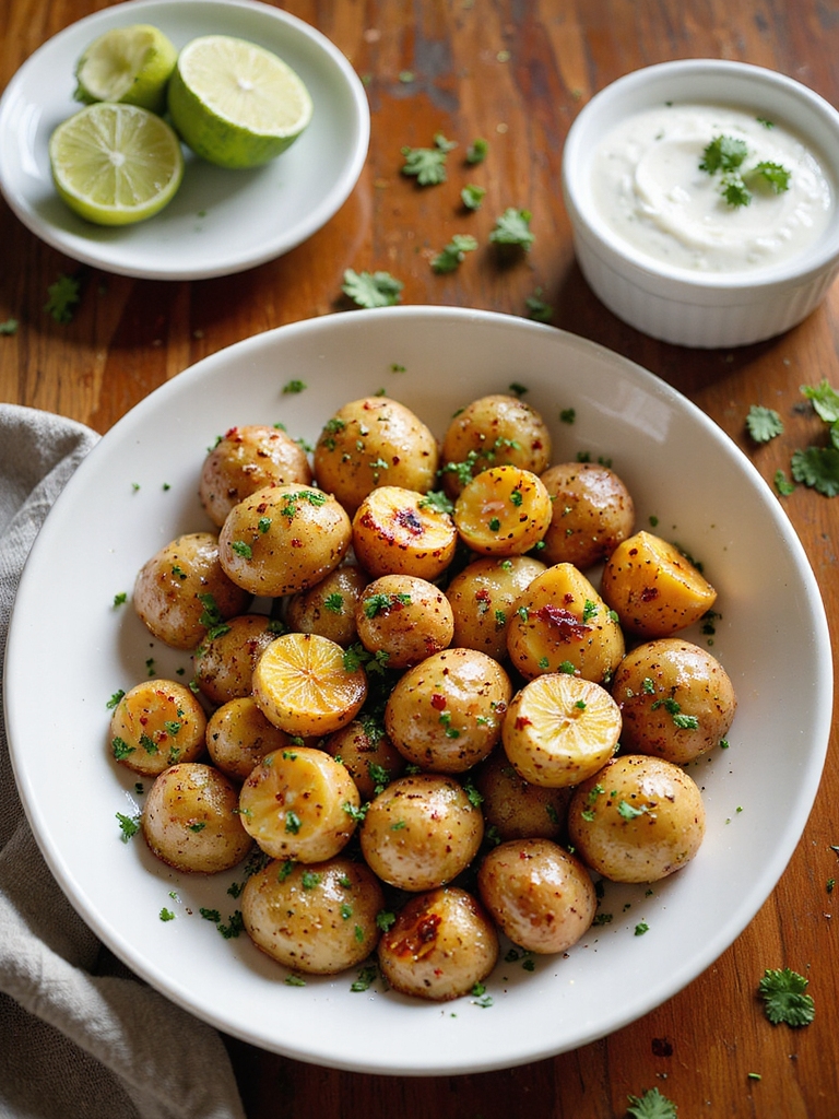 crispy savory air fried potatoes