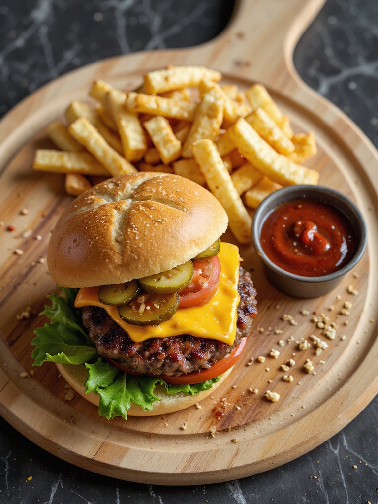 crispy seared juicy burgers