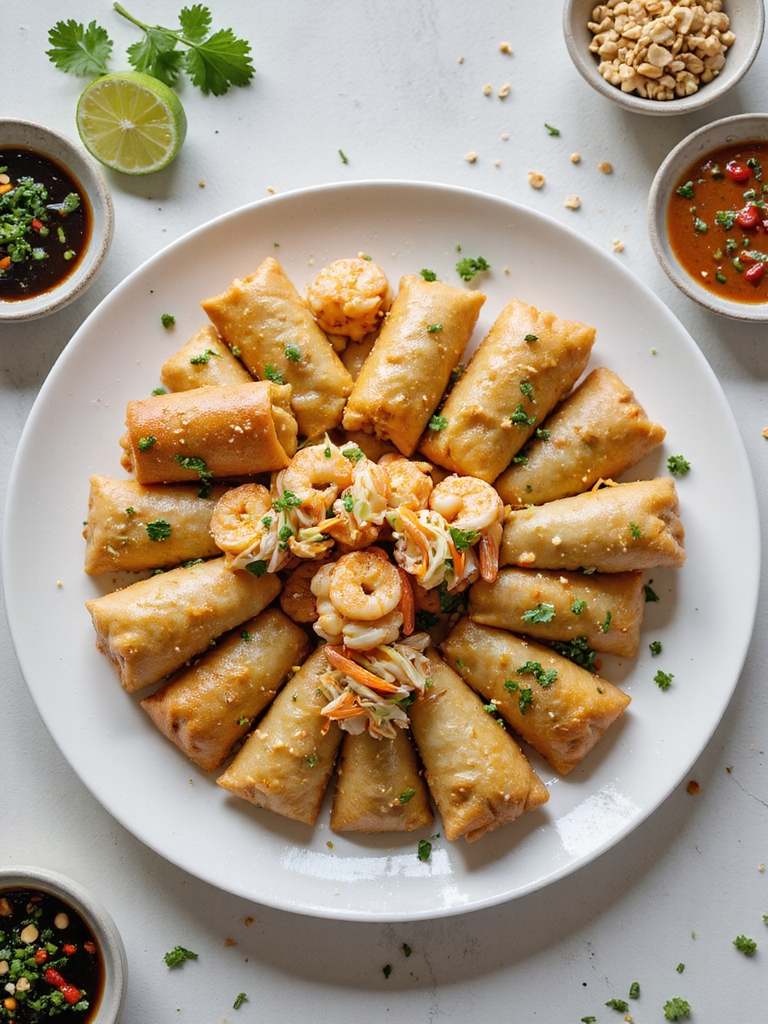 crispy shrimp takeout style eggrolls