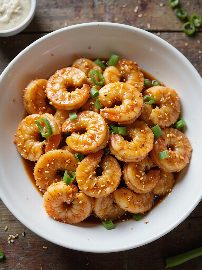 crispy shrimp with spicy sweet sauce