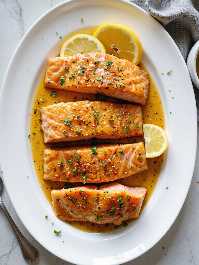 crispy skinned honey mustard salmon