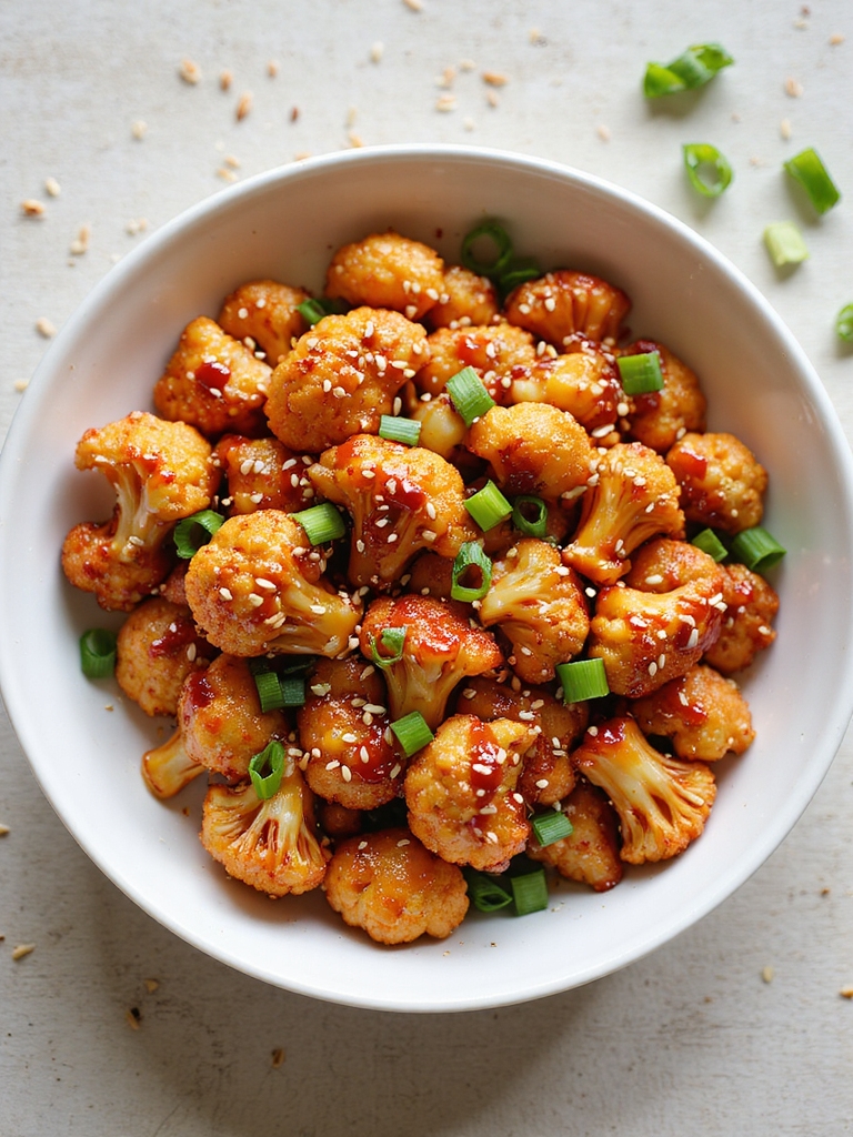 crispy sticky thai cauliflower