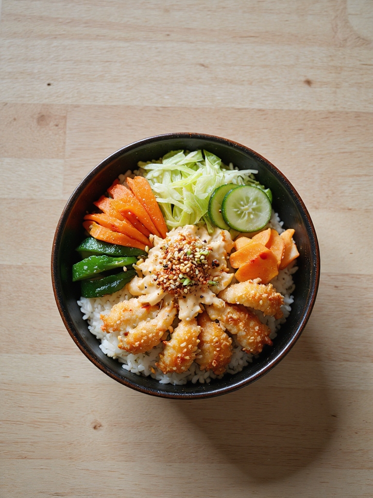 crispy tempura crab bowl