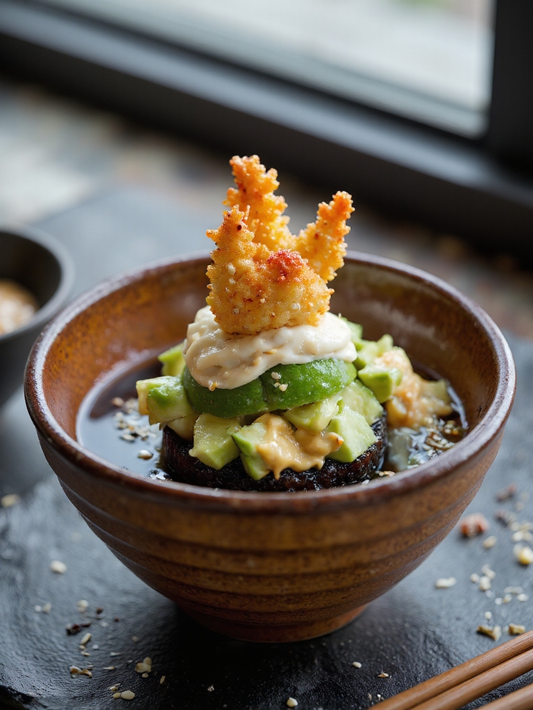 crispy tempura crab handrolls