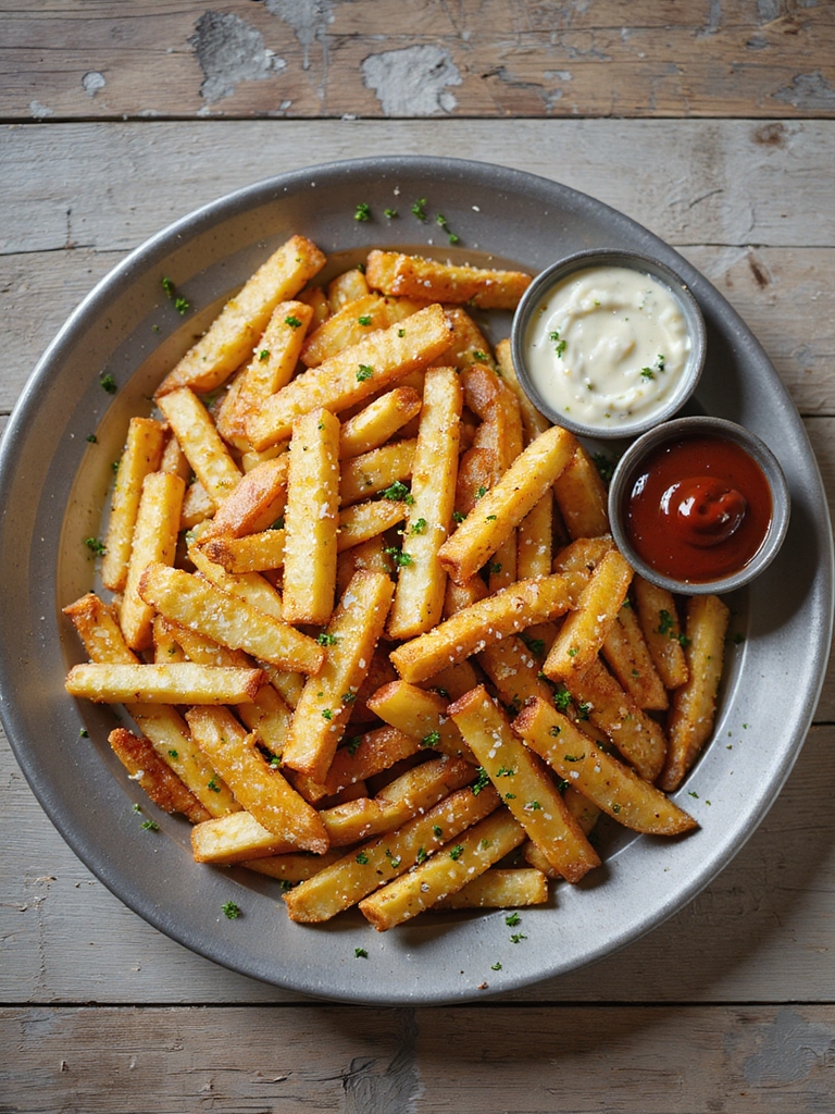 crispy thick cut russet wedges