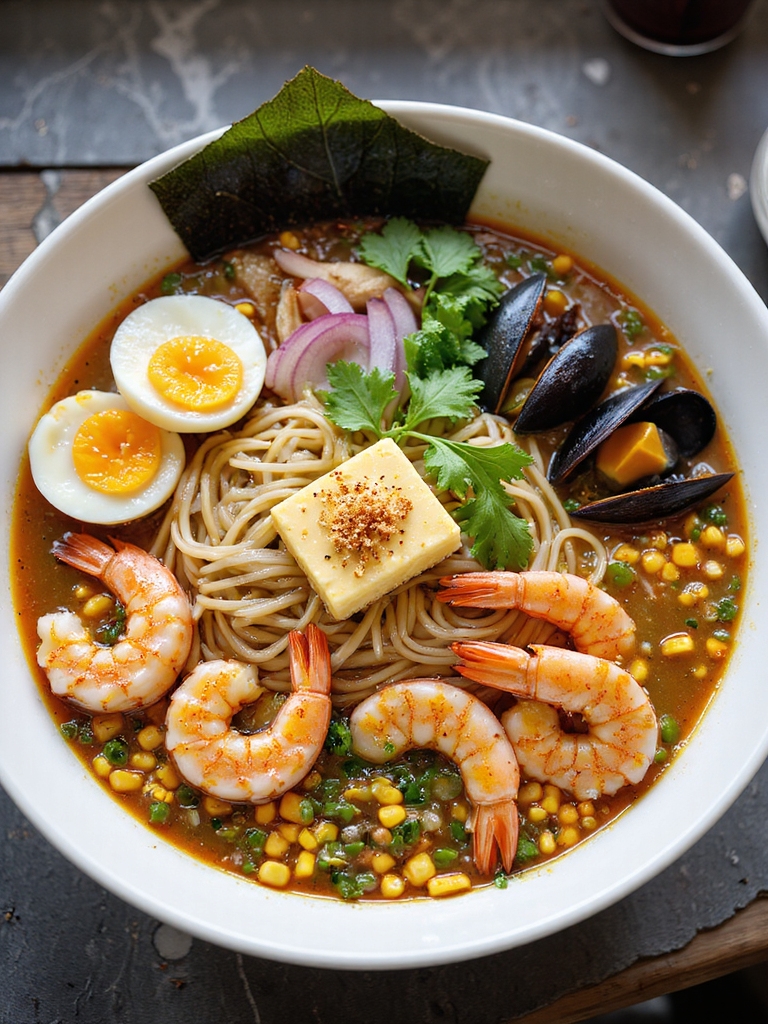 crunchy bright savory ramen toppers