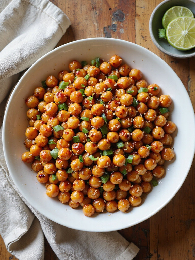 crunchy savory protein packed chickpeas