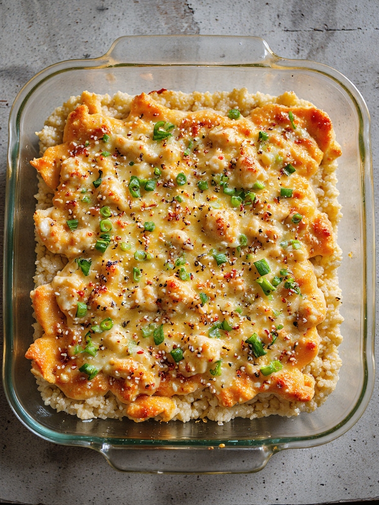 customizable creamy crab bake