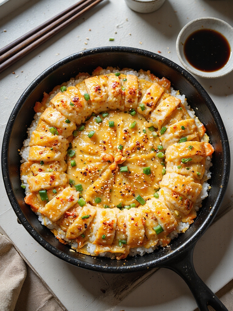 deconstructed creamy baked sushi