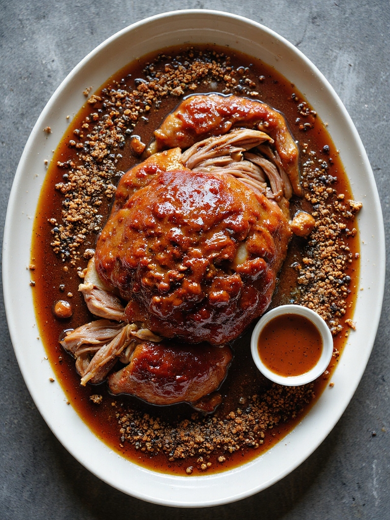 deep savory tangy rubbed pork