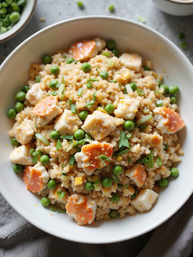 delicate wok tossed crab rice