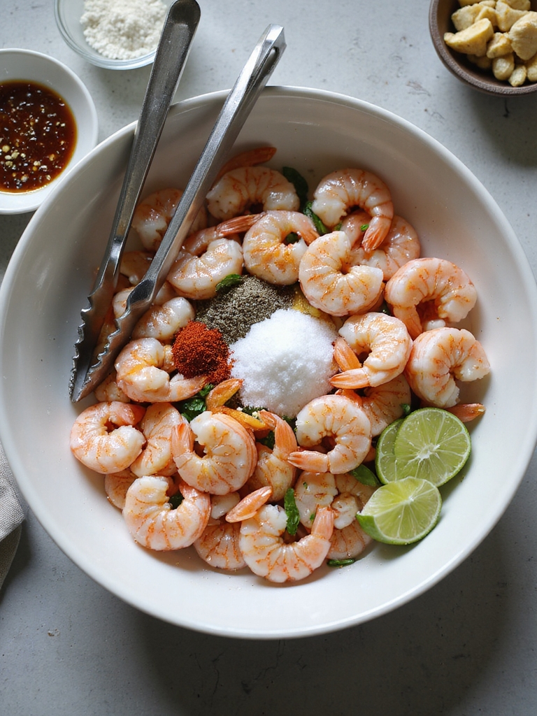 dry packed peeled briefly seared shrimp