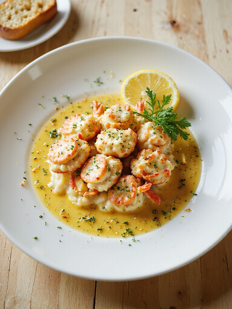 elegant rich restaurant style crab