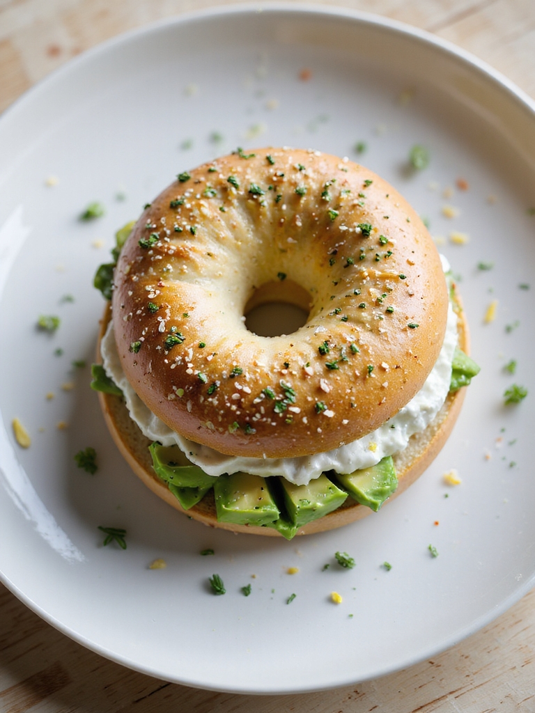 everything bagel with avocado