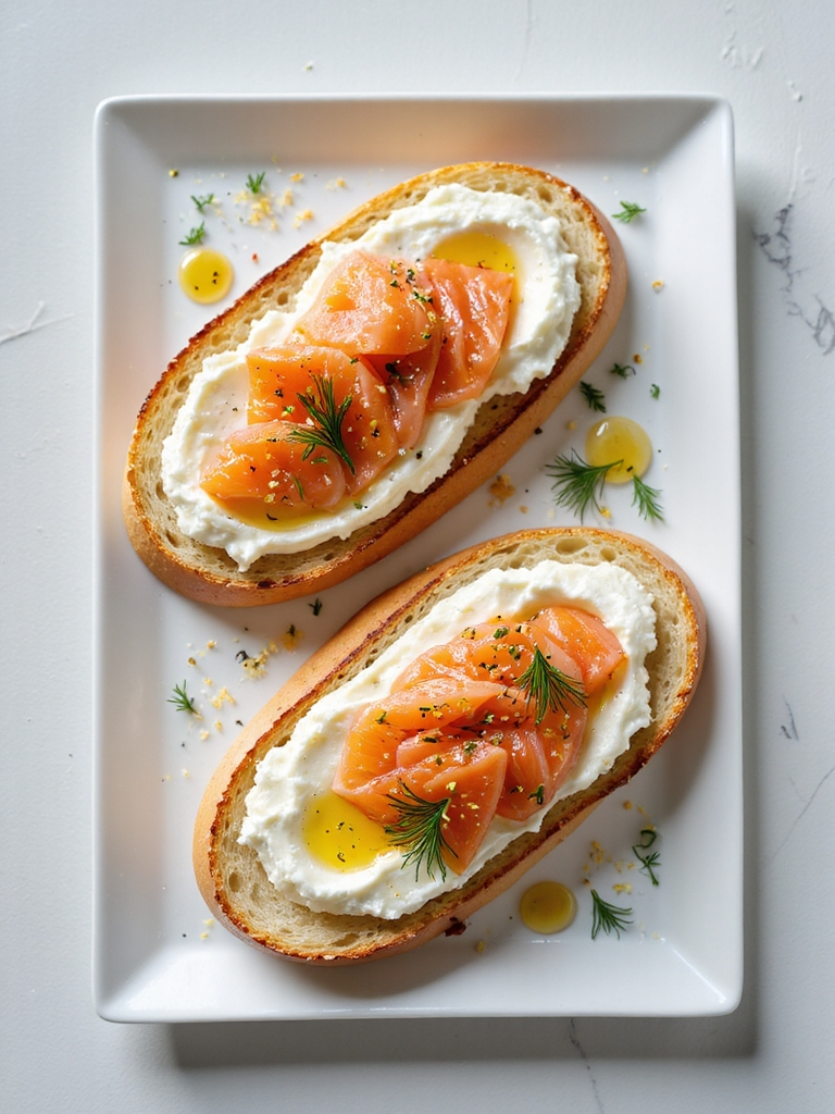 everything crusted smoked salmon toast