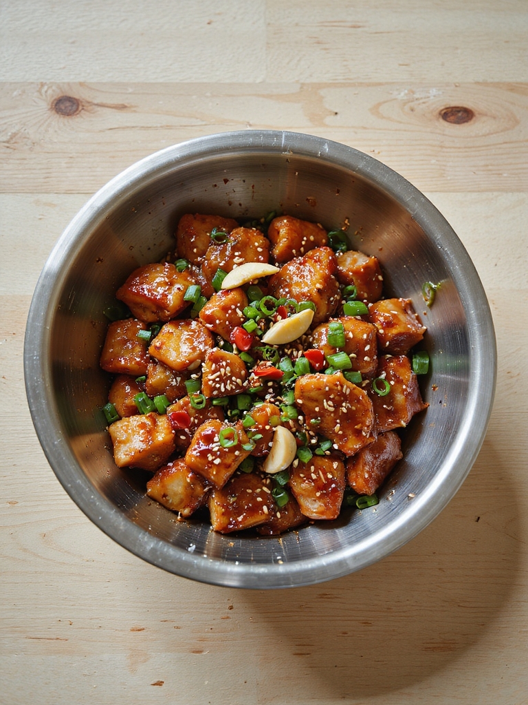 extra garlic spicy teriyaki chicken