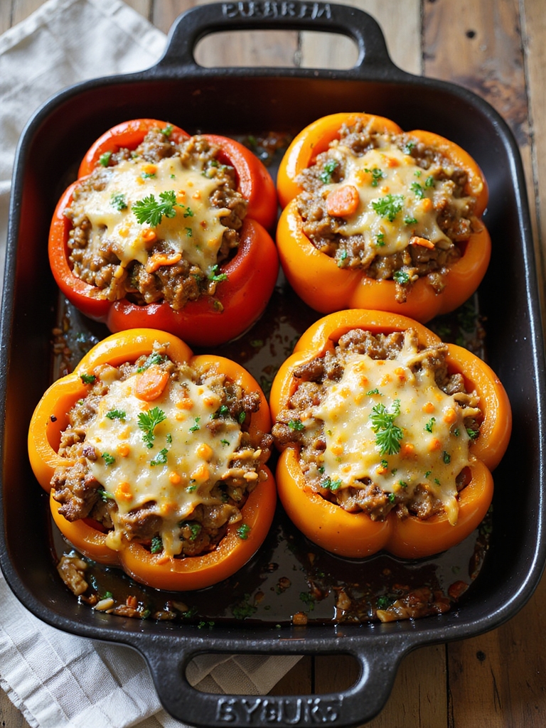 family friendly stuffed pepper variations